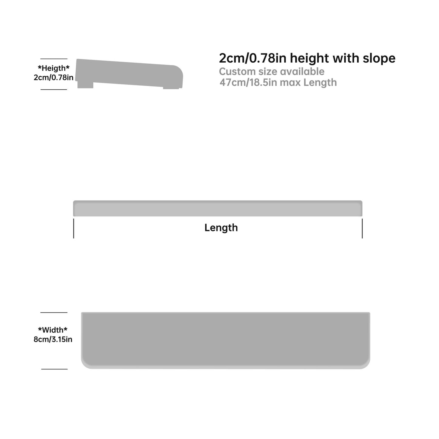 Wrist rest size yeswristrest