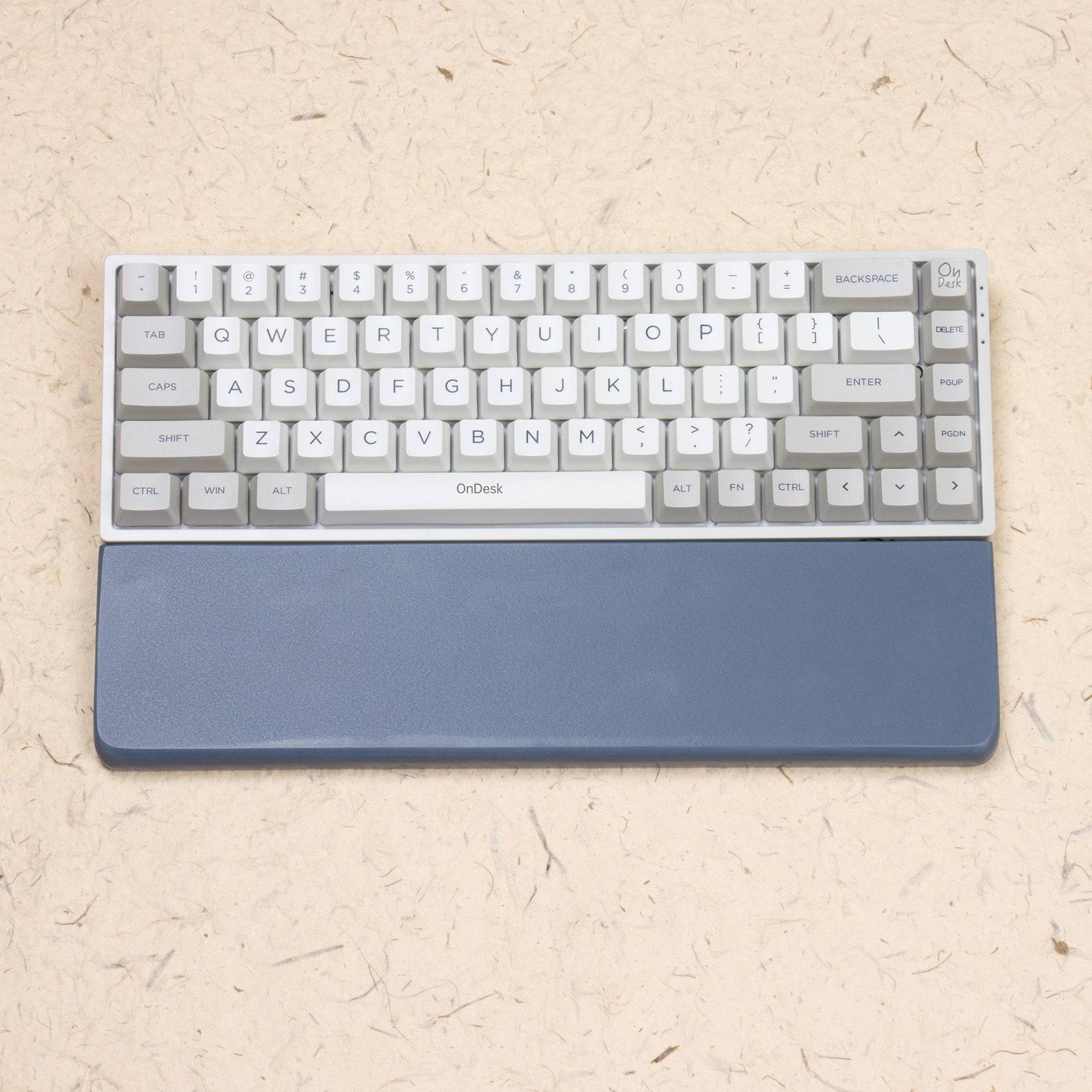 San juan blue wrist rest with keyboard