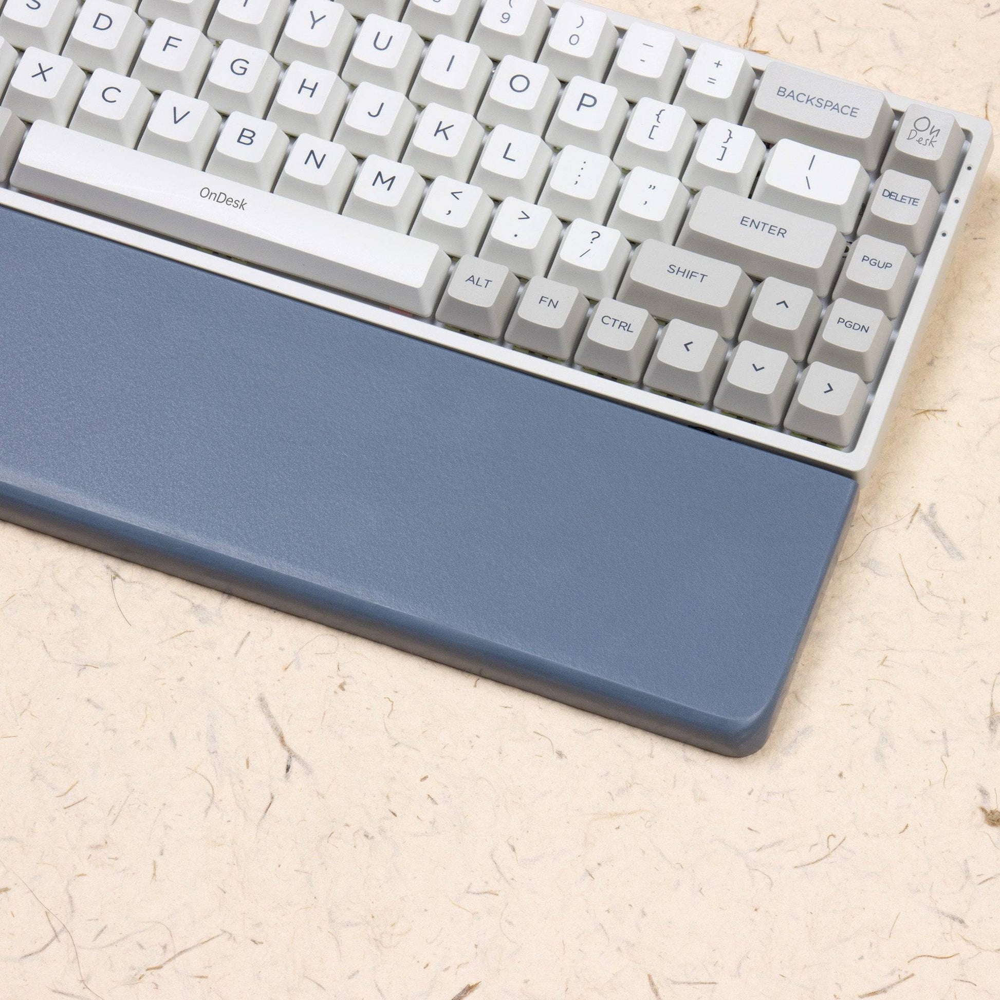 San juan blue wrist rest with keyboard