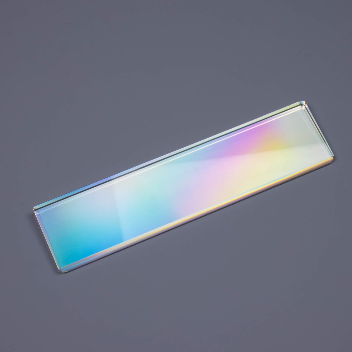 Rainbow Crystal Wrist Rest Blue background