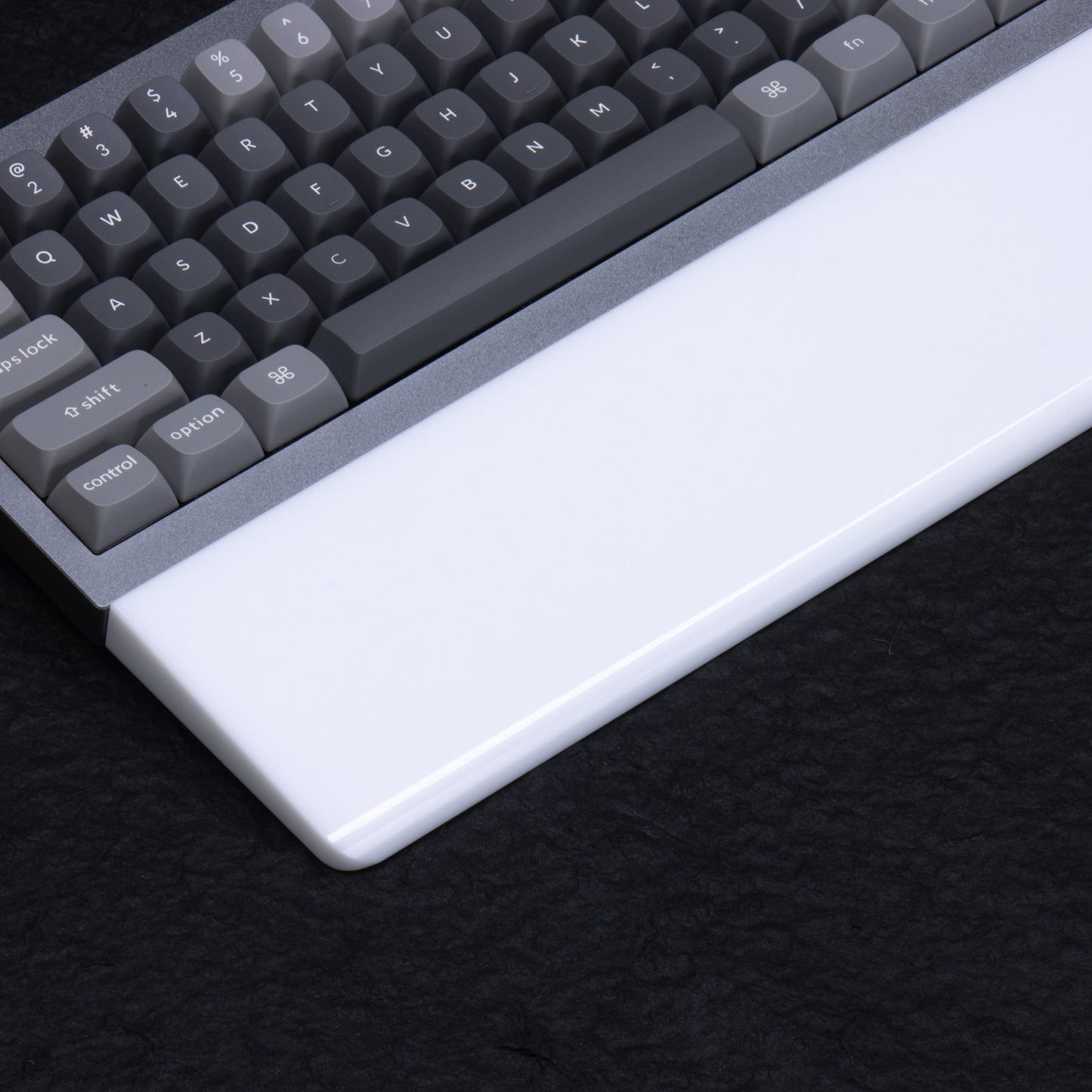 Pure White Crystal Wrist Rest left