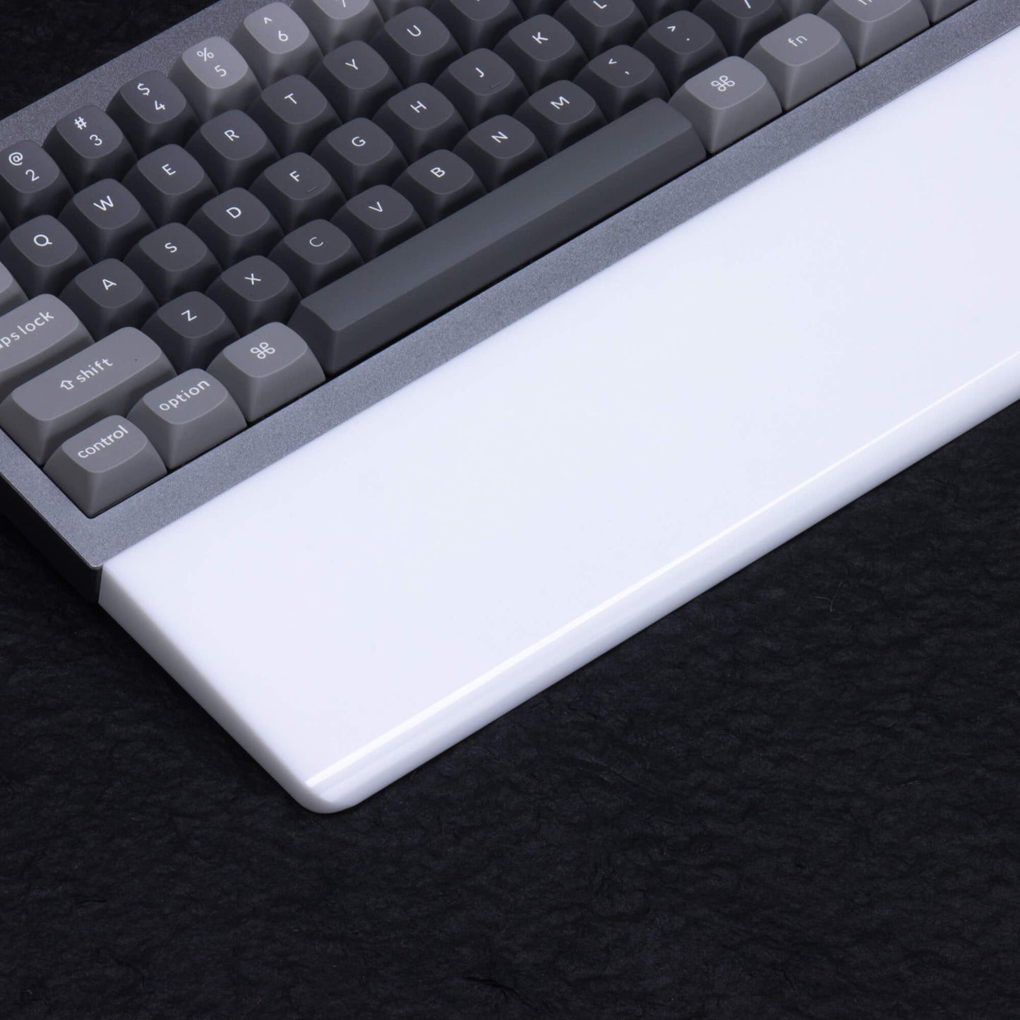 Pure White Crystal Wrist Rest left