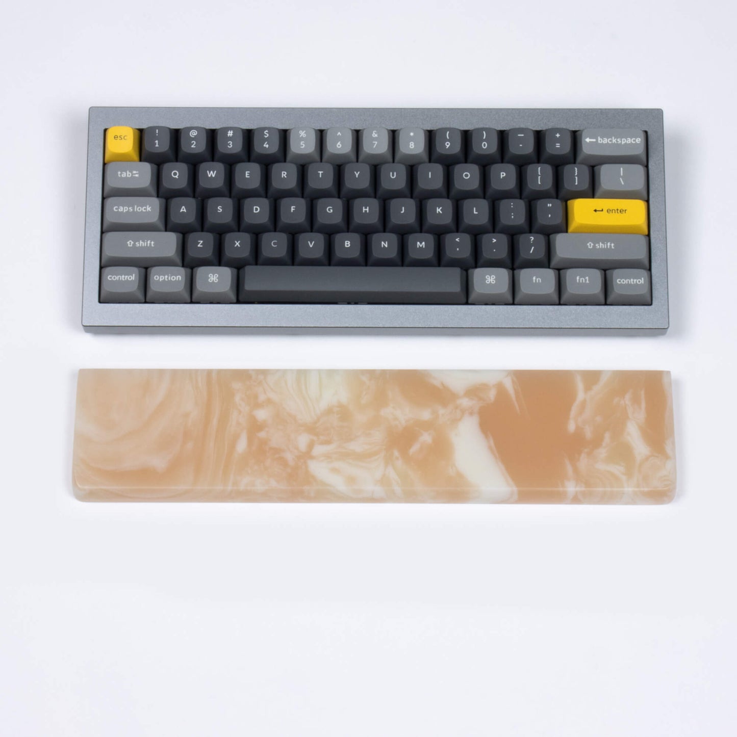 Beige Resin Wrist Rest with keyboard