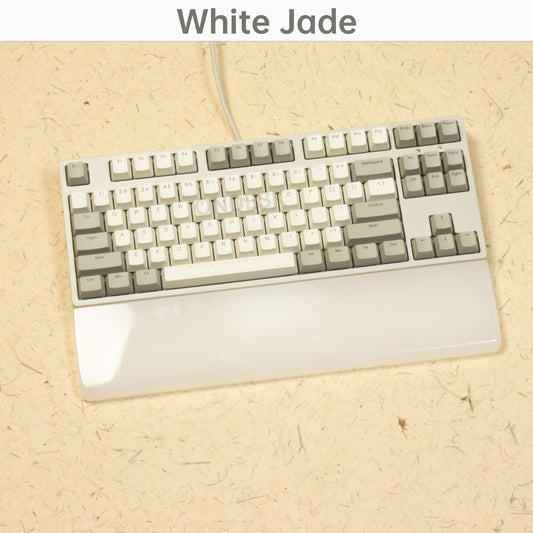 White jade wrist rest for keyboard