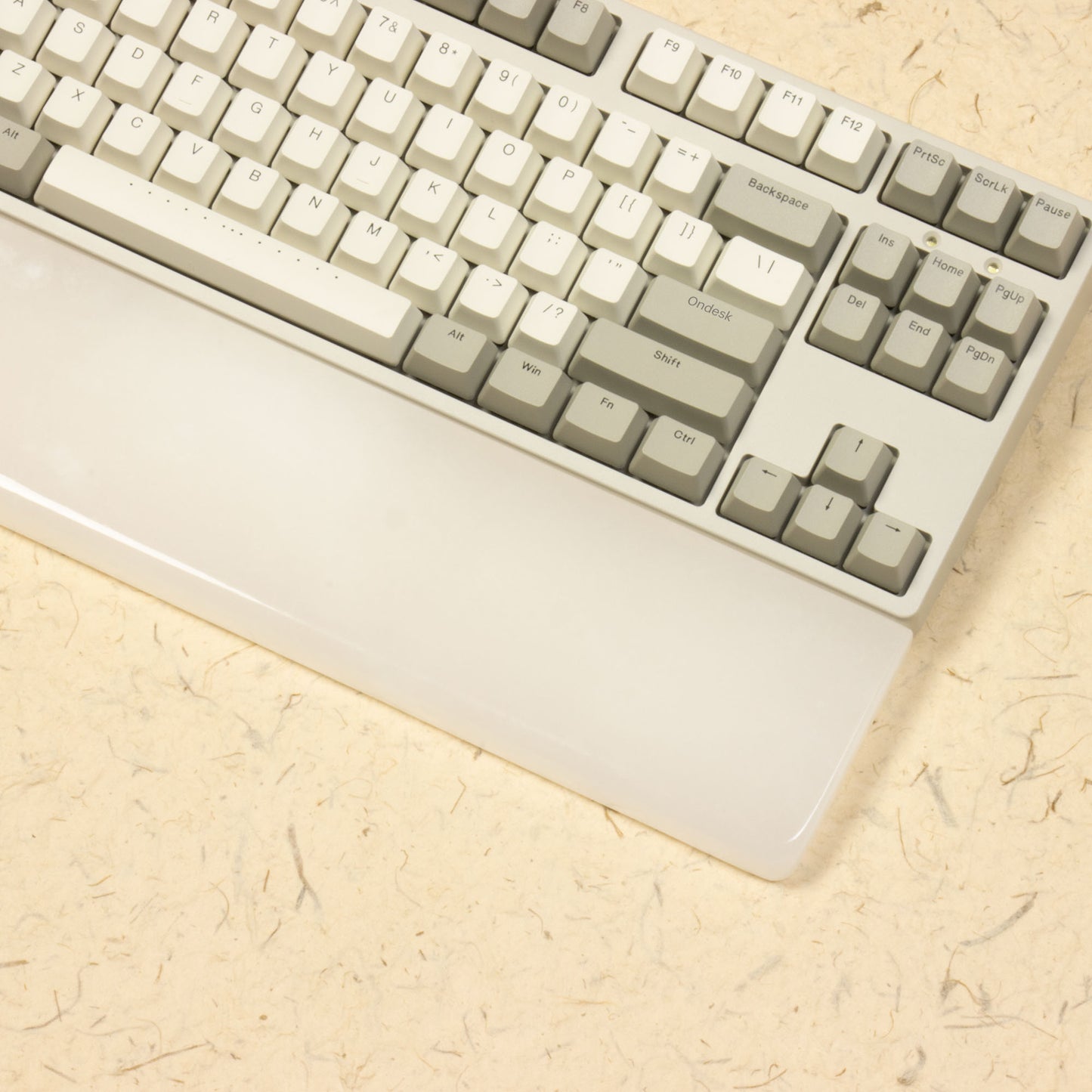 White jade wrist rest for keyboard