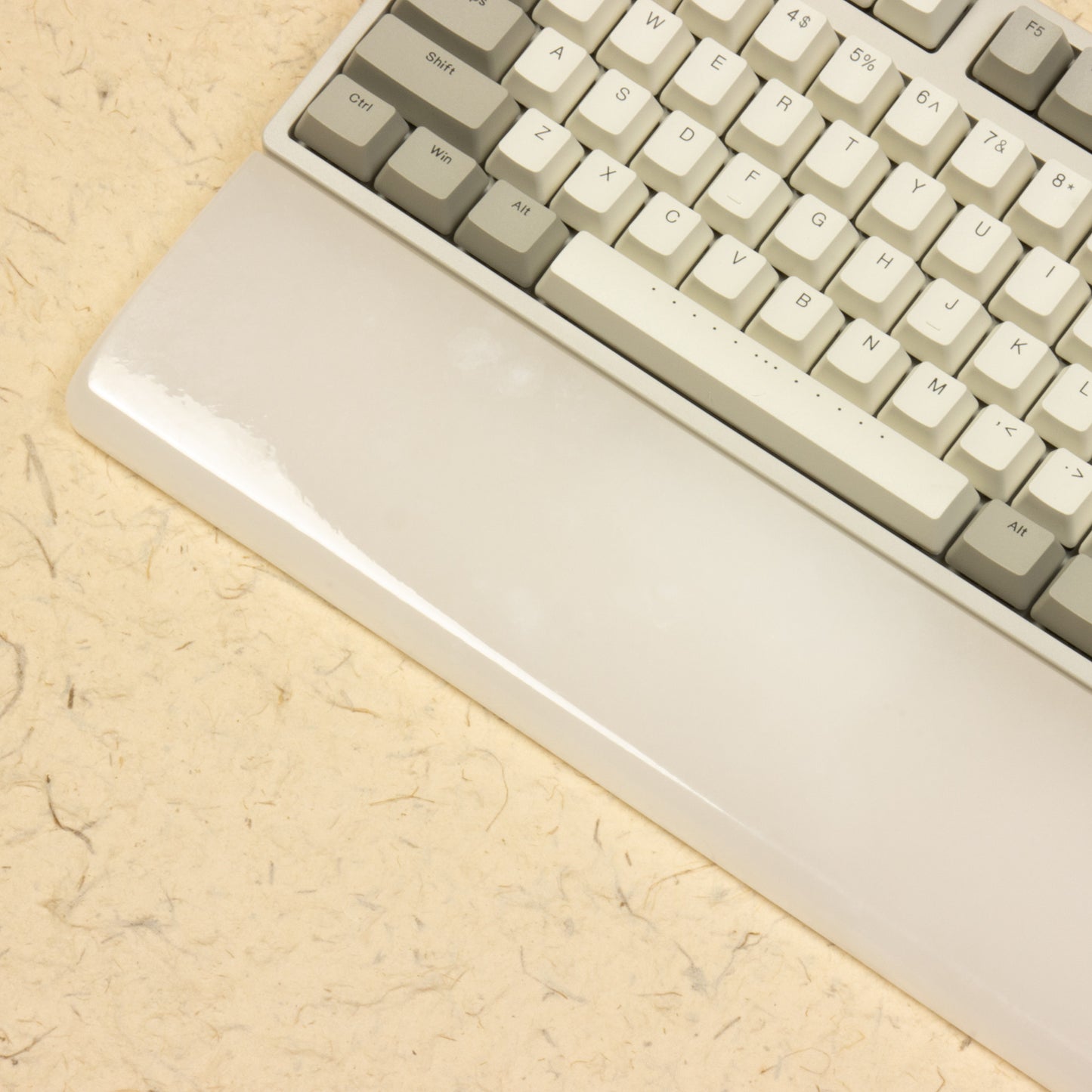 White jade wrist rest for keyboard