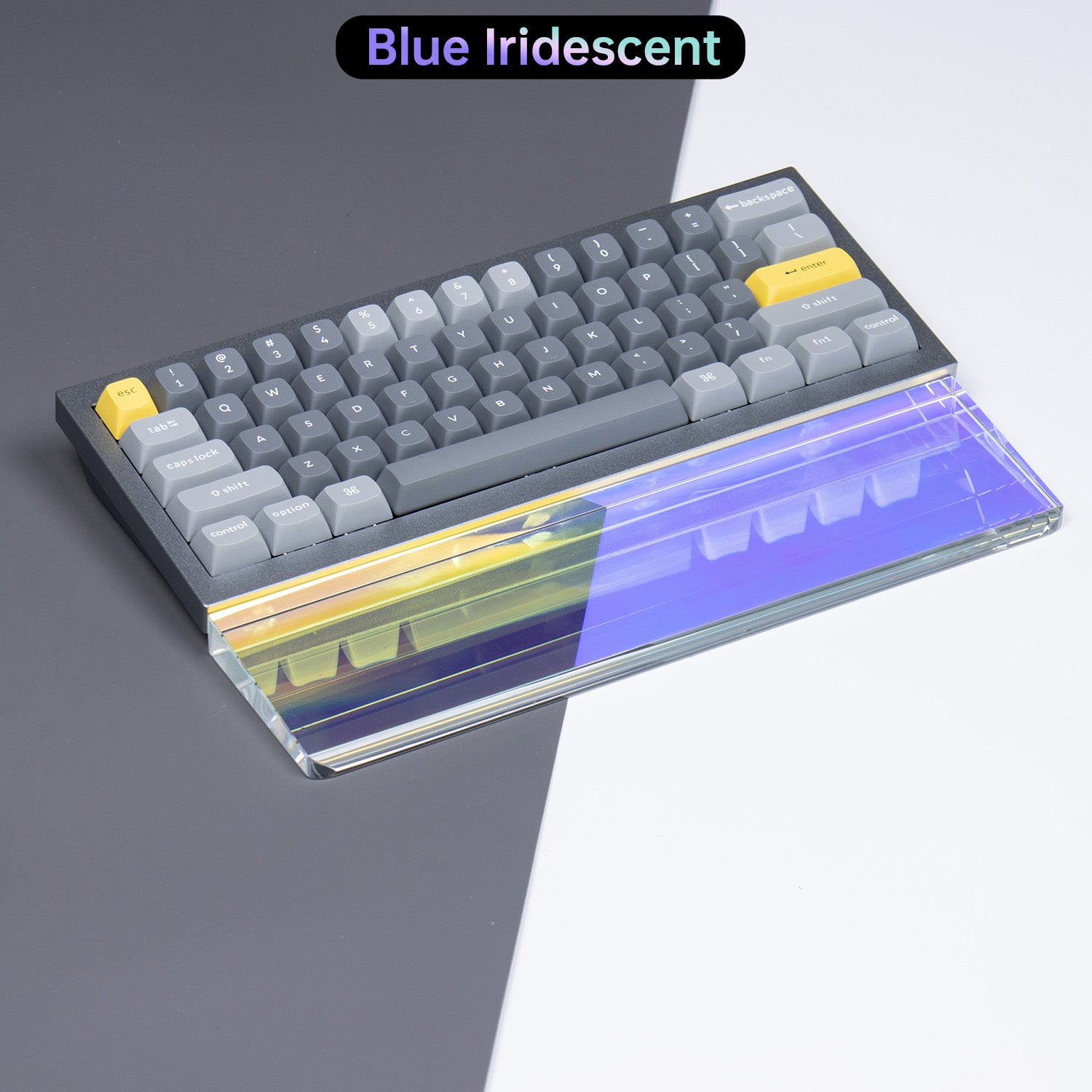 Blue Iridescent Crystal Wrist Rest